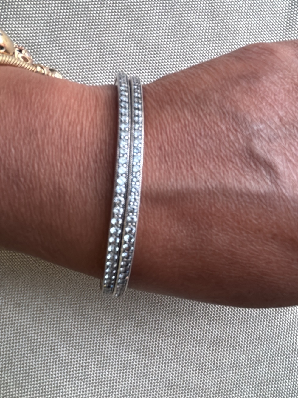 1 Pandora Sterling Silver Eternity Bangle (I have two available) Listing for one